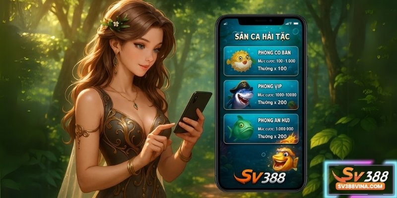 Khám phá phòng chơi đa dạng trong Săn Cá Hải Tặc tại SV388, từ newbie đến VIP!