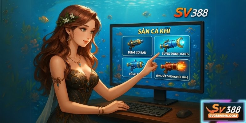 Chọn vũ khí tối ưu trong Săn Cá Hải Tặc tại SV388, hạ gục cá đặc biệt dễ dàng!