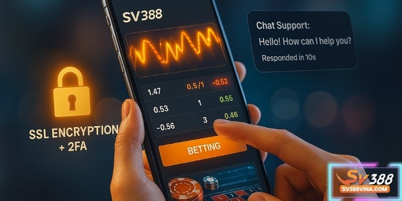 SV388 nổi bật với bảo mật cao, tỷ lệ thưởng cao và hỗ trợ 24/7